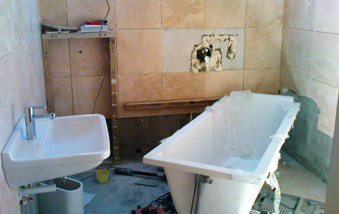 Подготовка ванной комнаты к ремонту